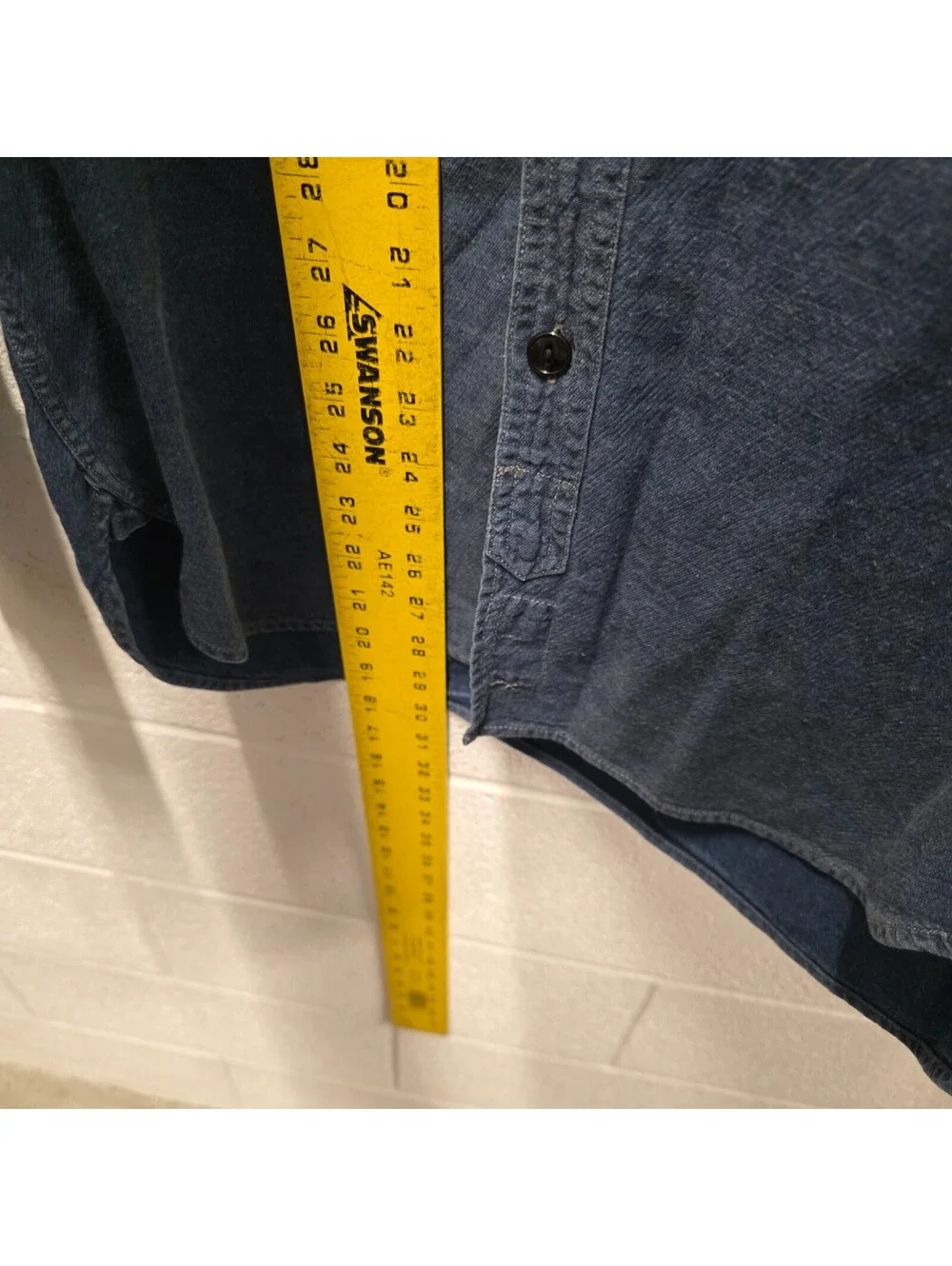 J Crew Shirt Mens S Blue Denim Relaxed Fit Long Sleeve Casual Workwear 20*30